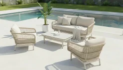 OUTDOOR Rope Gartenlounge-Set beige