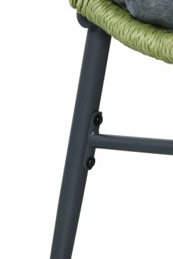 OUTDOOR Rope Garten-Loungesessel grauschwarzgrün