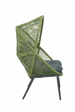 OUTDOOR Rope Garten-Loungesessel grauschwarzgrün