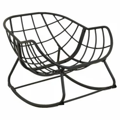 OUTDOOR Schaukelstuhl grau