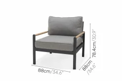OUTDOOR Sessel braun