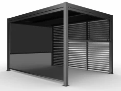 OUTDOOR Sichtschutz für Gartenpavillon grau