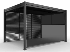 OUTDOOR Sichtschutz für Gartenpavillon grau