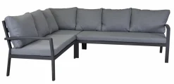 OUTDOOR Speiselounge-Set 3tlg. grau