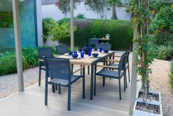 OUTDOOR Stapelstuhl braun