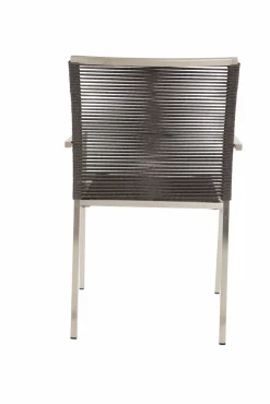 OUTDOOR Stapelstuhl Edelstahl schwarz