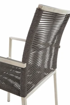 OUTDOOR Stapelstuhl Edelstahl schwarz