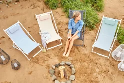 OUTDOOR Strandstuhl grau