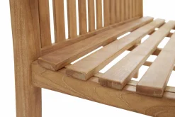 OUTDOOR Teak Gartenbank 120 braungrau