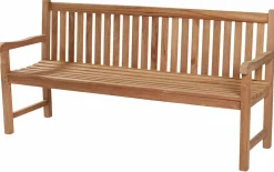 OUTDOOR Teak Gartenbank 150 braungrau