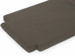 OUTDOOR Teak Gartenbank mit Auflage schwarzgraubraun