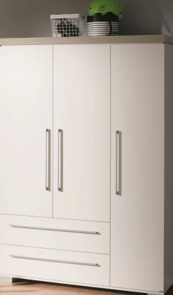 PAIDI Kleiderschrank braunweiß