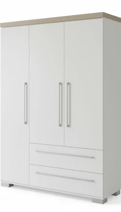 PAIDI Kleiderschrank braunweiß