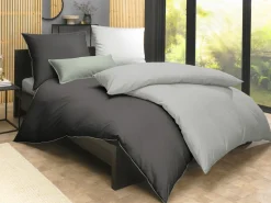 Paras Lifestyle Satin-Bettwäsche grün