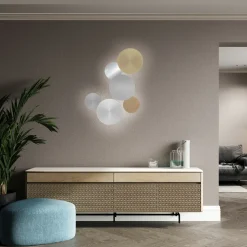 Paul Neuhaus LED-Akku-Wandleuchte braun