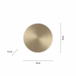 Paul Neuhaus LED-Akku-Wandleuchte goldfarben