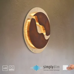 Paul Neuhaus LED-Deckenleuchte 1flg braun