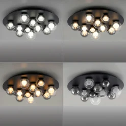 Paul Neuhaus LED-Deckenleuchte 11flg grau