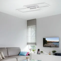 Paul Neuhaus LED-Deckenleuchte 2flg silberfarben