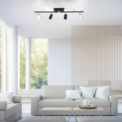 Paul Neuhaus LED-Deckenleuchte 4flg schwarz