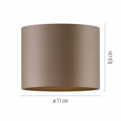 Paul Neuhaus LED-Deckenleuchte 1flg braun