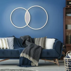 Paul Neuhaus LED-Deckenleuchte 2flg silberfarben