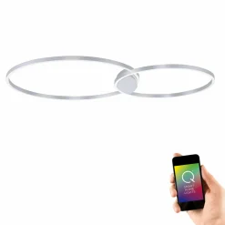 Paul Neuhaus LED-Deckenleuchte 2flg silberfarben