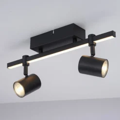 Paul Neuhaus LED-Deckenleuchte 2flg schwarz