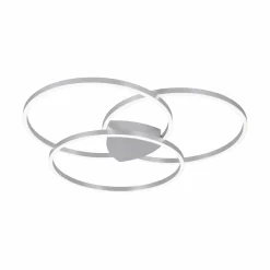 Paul Neuhaus LED-Deckenleuchte 3flg silberfarben