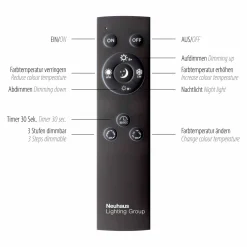 Paul Neuhaus LED-Deckenleuchte 2flg silberfarben