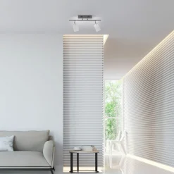 Paul Neuhaus LED-Deckenleuchte 2flg silberfarben