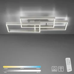 Paul Neuhaus LED-Deckenleuchte 2flg silberfarben