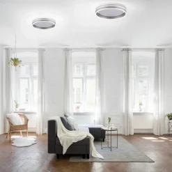 Paul Neuhaus LED-Deckenleuchte 1flg silberfarben