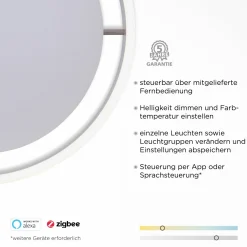 Paul Neuhaus LED-Deckenleuchte 1flg silberfarben