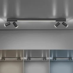 Paul Neuhaus LED-Deckenleuchte 5flg schwarz