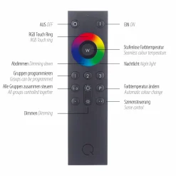 Paul Neuhaus LED-Deckenleuchte 3flg silberfarben