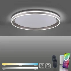 Paul Neuhaus LED-Deckenleuchte 1flg silberfarben