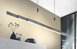 Paul Neuhaus LED-Pendelleuchte 3flg silberfarben