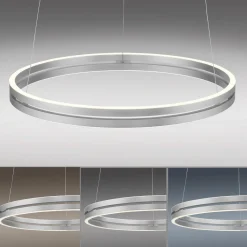 Paul Neuhaus LED-Pendelleuchte 2flg silberfarben