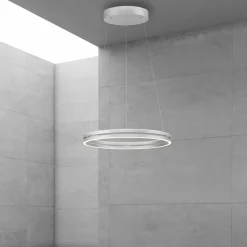 Paul Neuhaus LED-Pendelleuchte 2flg silberfarben