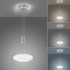 Paul Neuhaus LED-Pendelleuchte 2flg silberfarben