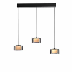 Paul Neuhaus LED-Pendelleuchte 3flg schwarz