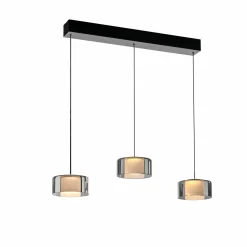 Paul Neuhaus LED-Pendelleuchte 3flg schwarz