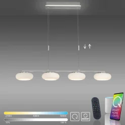 Paul Neuhaus LED-Pendelleuchte 5flg silberfarben