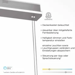 Paul Neuhaus LED-Pendelleuchte 5flg silberfarben