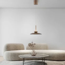 Paul Neuhaus LED-Pendelleuchte 2flg braun