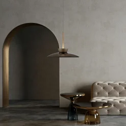 Paul Neuhaus LED-Pendelleuchte 2flg braun