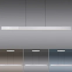 Paul Neuhaus LED-Pendelleuchte 3flg silberfarben