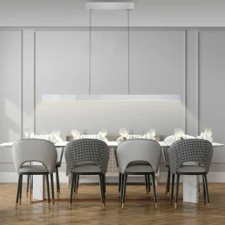 Paul Neuhaus LED-Pendelleuchte 3flg silberfarben