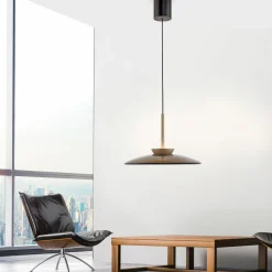 Paul Neuhaus LED-Pendelleuchte 2flg braun